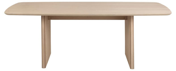 Masa din MDF, Christo Alb / Natural, L220xl105xH75 cm (1)