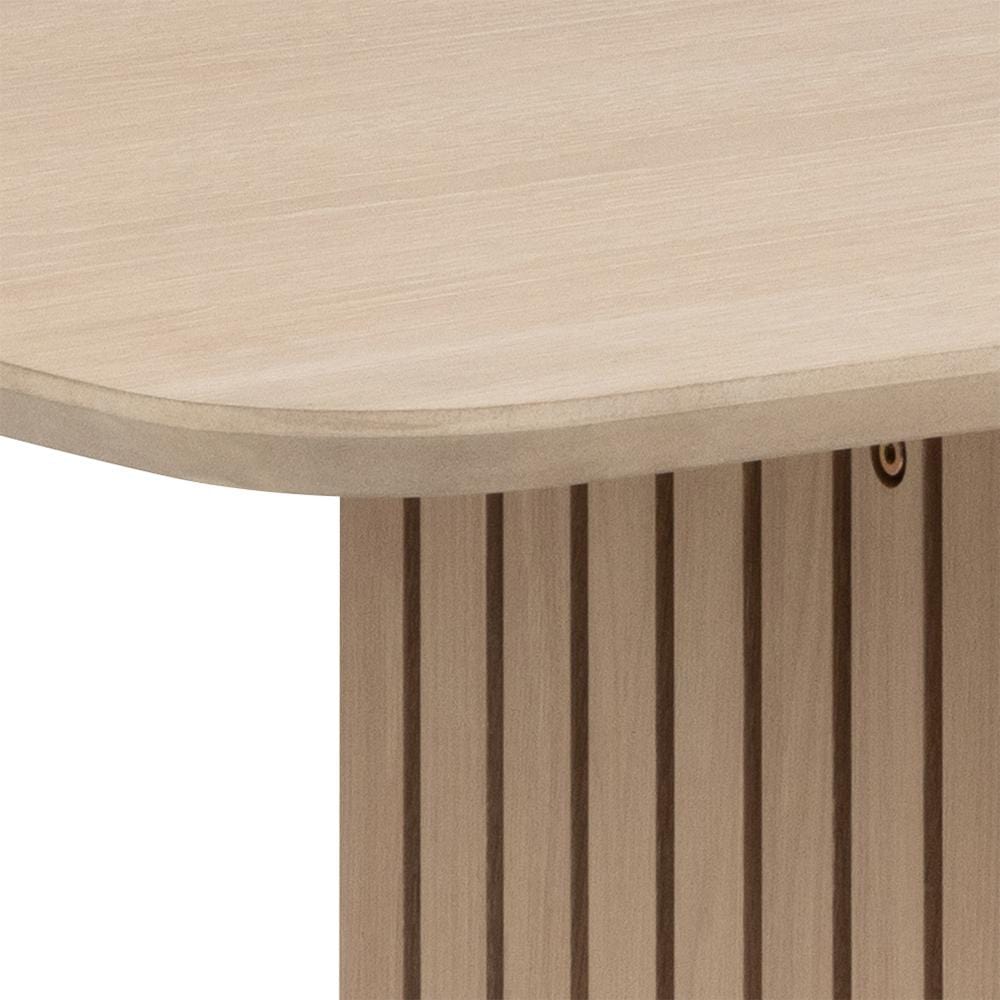 Masa din MDF, Christo Alb / Natural, L220xl105xH75 cm (2)