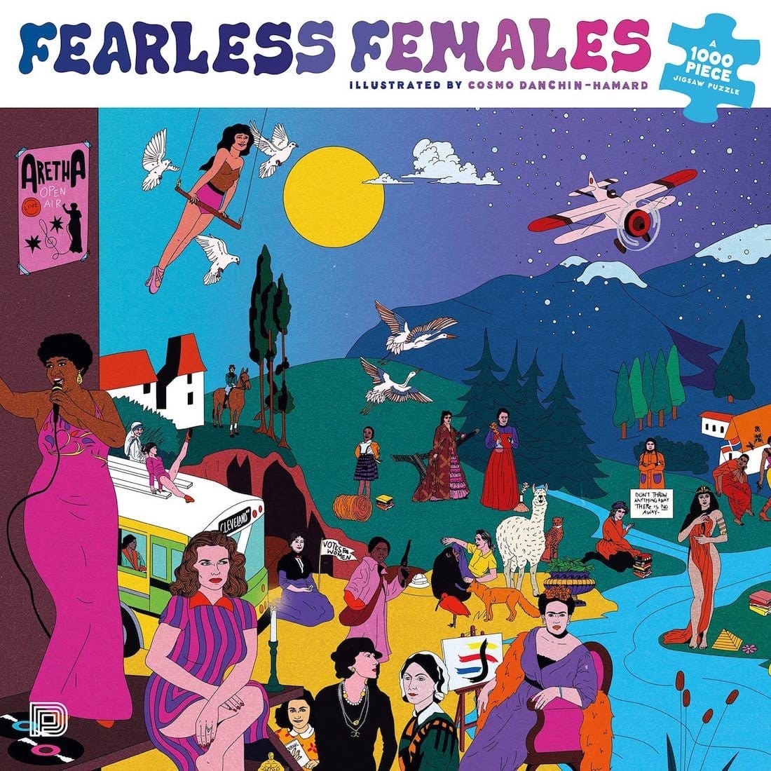 Puzzle Fearless Females, 1000 piese, 25 x 25 cm