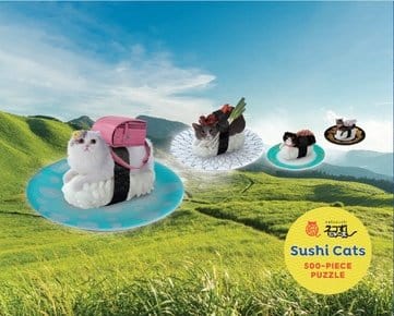 Puzzle Sushi Cats, 500 piese, 23 x 18 cm