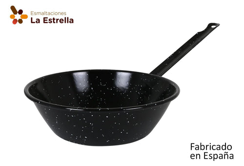 Cratita din metal emailat, Ø22 cm, 1,7L, Jaspeada Negru