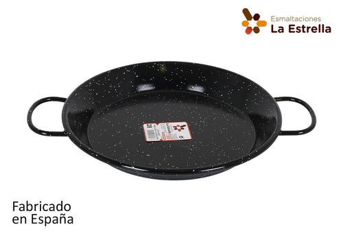 Tigaie paella din metal emailat, Ø28 cm, Jaspeada Negru