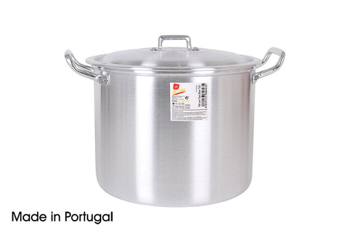 Oala din aluminiu, capac inclus, Ø24 cm, 7,5L, Mi Cocina Crom