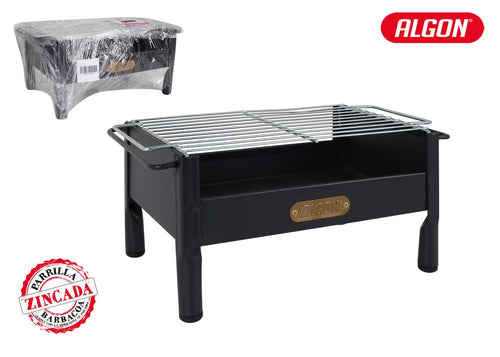 Gratar BBQ pentru carbuni, din metal, Algon Negru, L33xl23xH19,5 cm