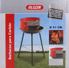 Gratar BBQ pentru carbuni, din metal, Algon Rosu / Negru, Ø41xH65 cm (1)