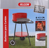 Gratar BBQ pentru carbuni, din metal, Algon Rosu / Negru, Ø43xH71 cm (1)