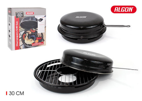 Grill pentru aragaz din metal, Algon Negru, L47xl33xH12 cm