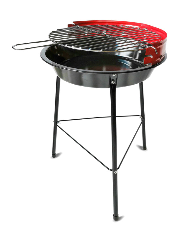 Gratar BBQ pentru carbuni, din metal, Algon Negru / Rosu, L42xl35xH45 cm (3)