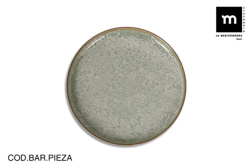 Farfurie din ceramica, Neira Verde, Ø27xH2,8 cm