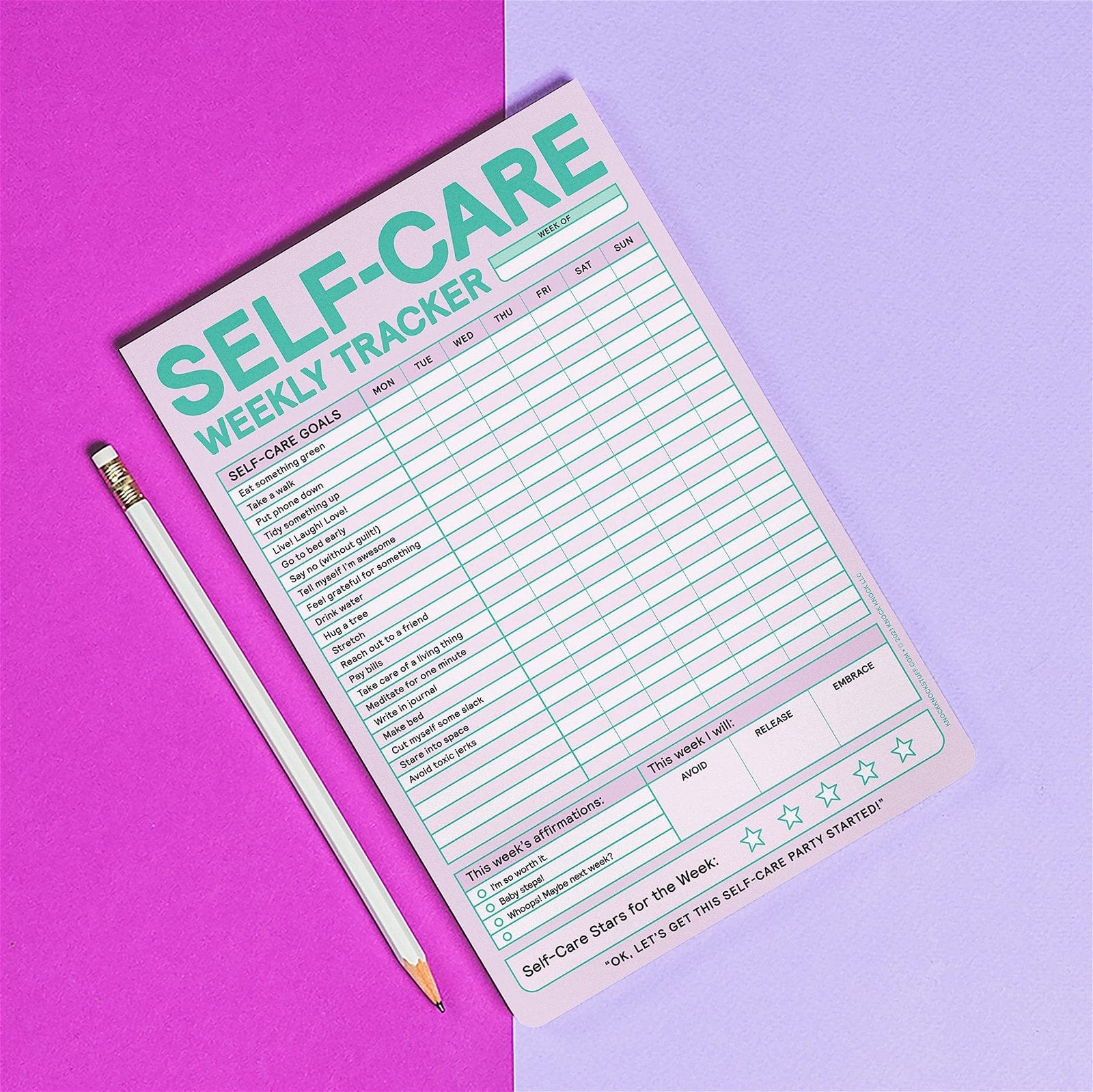 Planificator Self-Care Weekly Tracker Pad, in Limba Engleza (2)