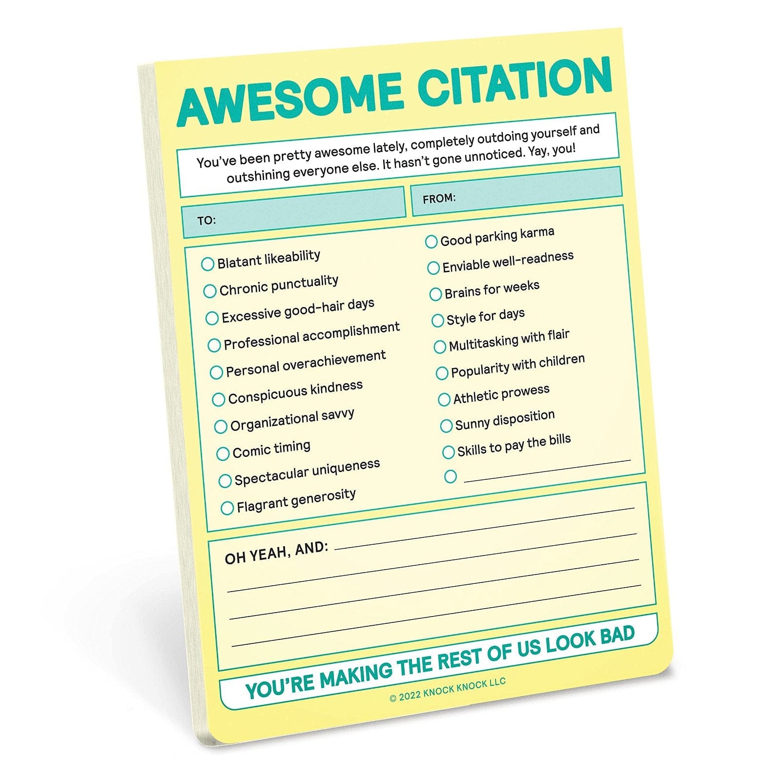 Planificator Awesome Citation Nifty Note Pad, in Limba Engleza