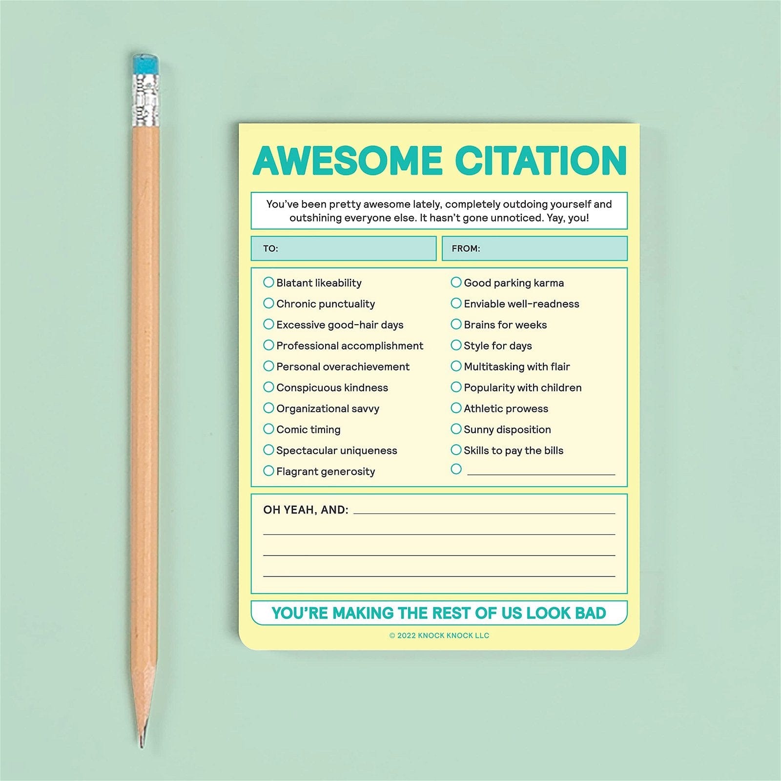 Planificator Awesome Citation Nifty Note Pad, in Limba Engleza (1)