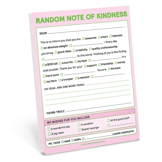 Agenda Random Note of Kindness Nifty Note, in Limba Engleza