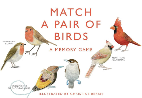 Joc de memorie Match a pair of Birds, 10 x 5 cm