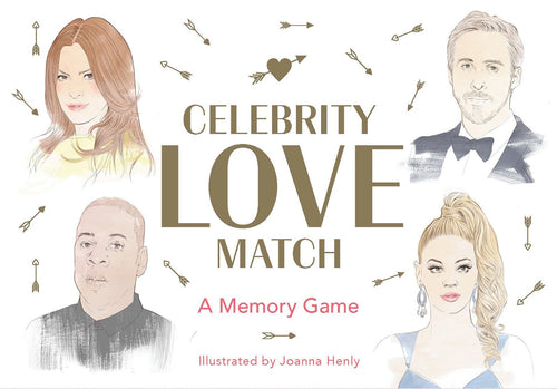 Joc de memorie Celebrity Love Match, 10 x 5 cm