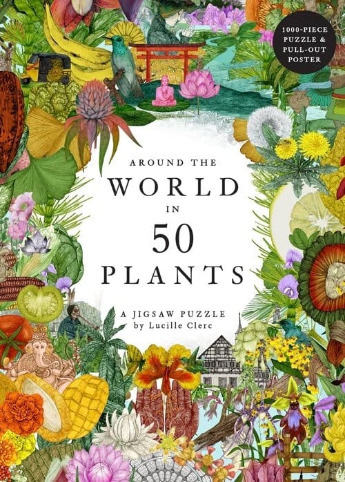 Puzzle Around The World In 50 Plants, 1000 piese, 19,5 x 27 cm