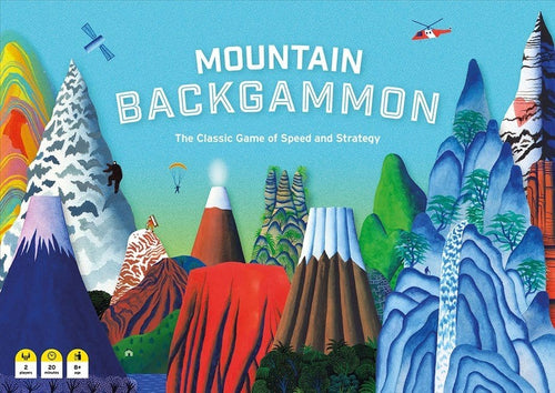 Joc de societate Mountain Backgammon, 37 x 26 cm