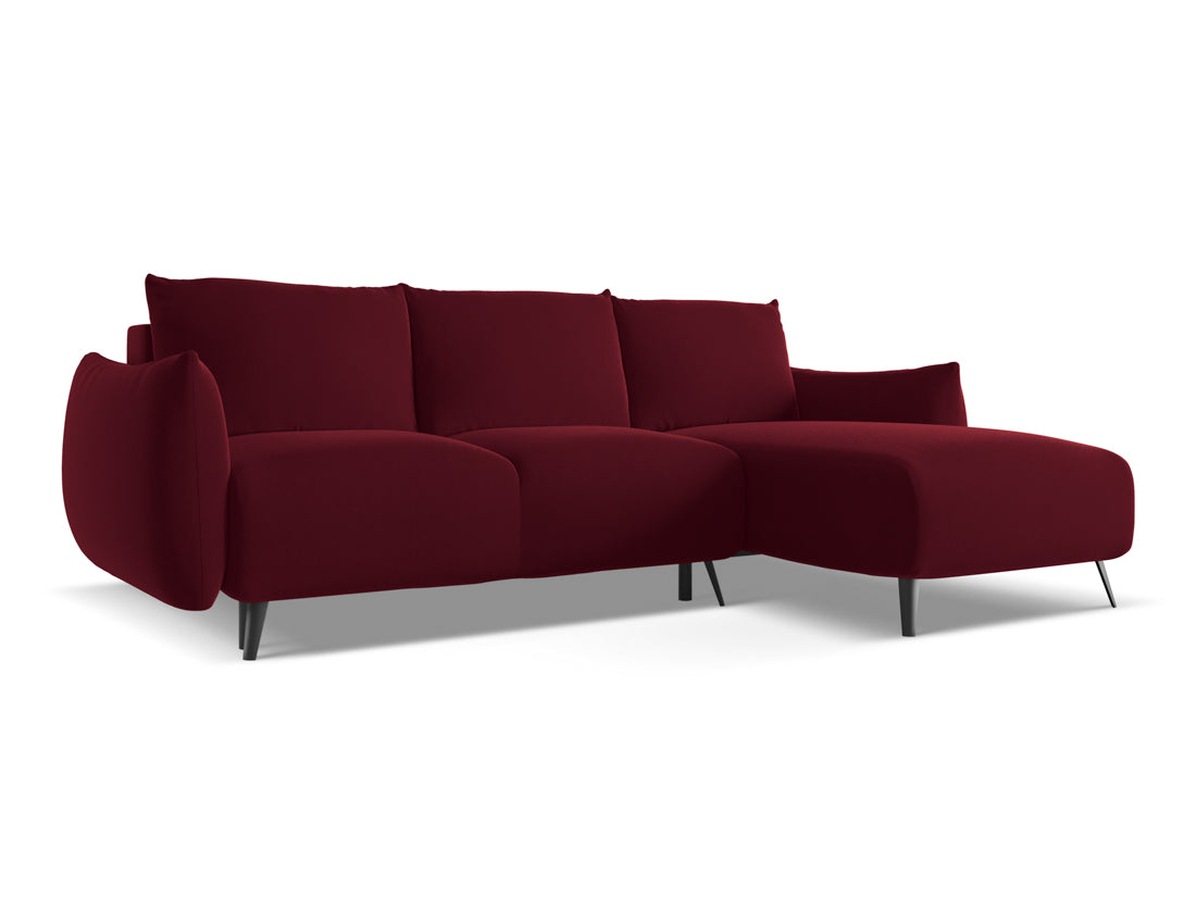 Coltar Extensibil, Sezlong pe Dreapta, Tapitat cu Stofa, Malie Velvet RCF-3, l242xA162xH86 cm (1)