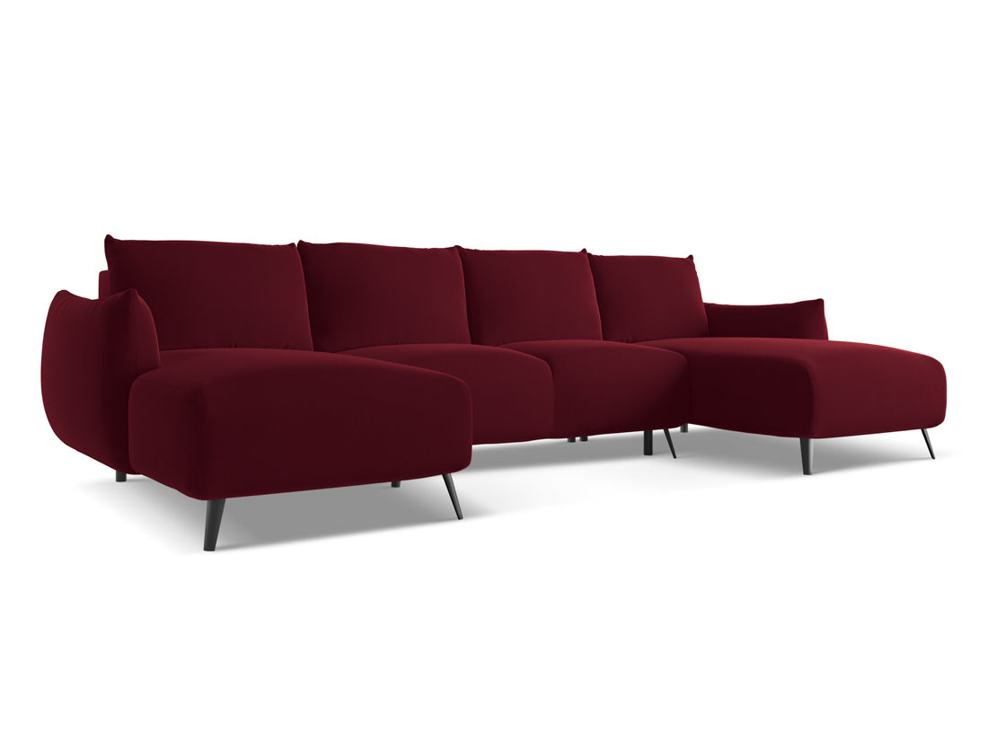 Coltar Extensibil, Sezlong Universal (pe Stanga sau pe Dreapta), Tapitat cu Stofa, Malie Velvet UF-3, l317xA162xH86 cm (1)