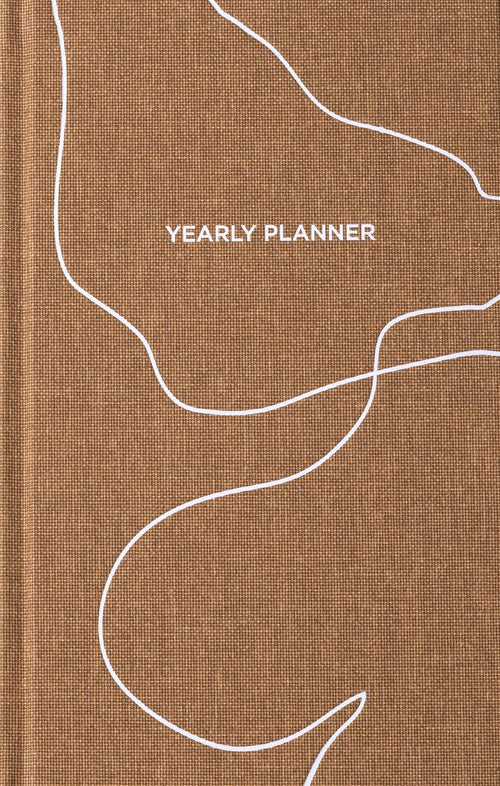 Agenda Yearly Planner (Brown), Atelier Aarhus, in Limba Engleza