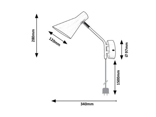 Aplica Alfons 3050 Alb (2)