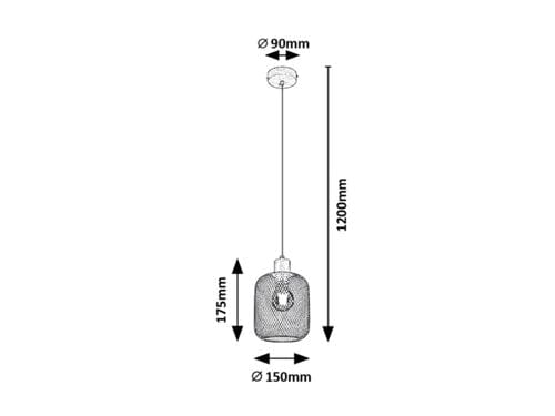 Lustra Grendel 3131 Fag / Negru Mat (2)