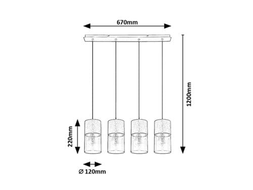 Lustra Zelkova 3156 Gri / Transparent (2)