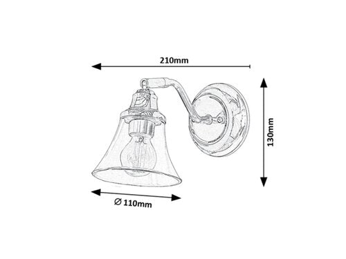 Aplica Antoine 3207 Crom / Transparent (2)