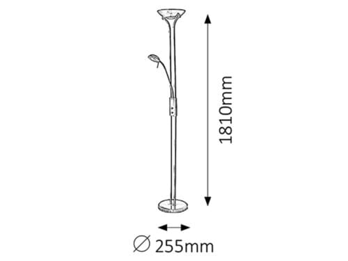 Lampadar Beta 4076 Bronz (1)
