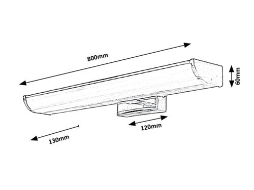 Aplica Evron 5064 Crom / Alb (1)