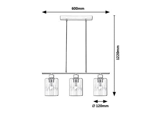 Lustra Miroslaw 5078 Negru Mat / Transparent (2)