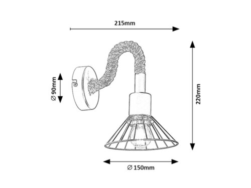 Aplica Daryl 5270 Negru (3)