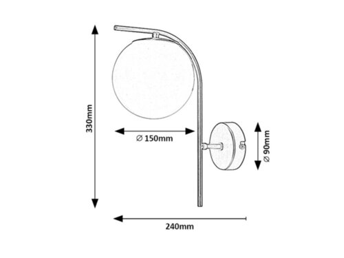 Aplica Ghita 71139 Negru / Alb (4)