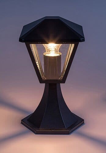 Lampadar exterior Paravento 7148 Negru / Transparent (2)