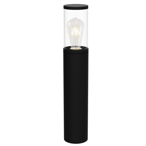 Lampadar exterior Wellington 7503 Negru Mat / Transparent (1)