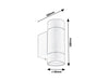 Aplica exterior Phoenix 8119 Antracit / Transparent (2)