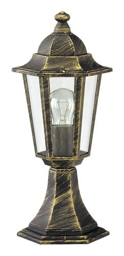 Lampadar exterior Velence 8236 Auriu Antichizat / Transparent