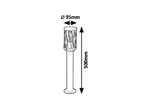 Lampadar exterior Budapest 8889 Maro / Transparent (2)