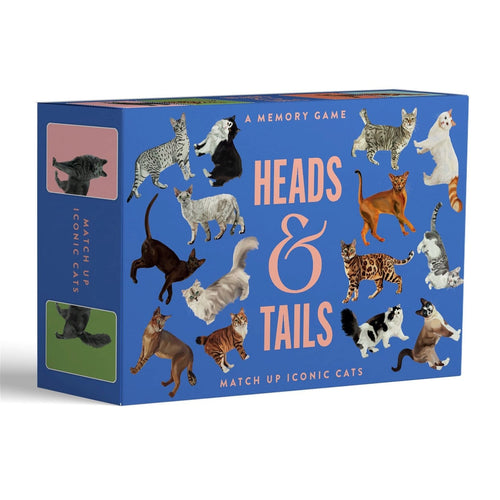 Joc de memorie Heads & Tails - Cats, 15,5 x 10,5 cm