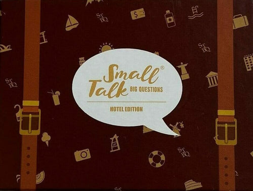 Joc de societate Small Talk - Big Questions Hotel, 10 x 7,5 cm