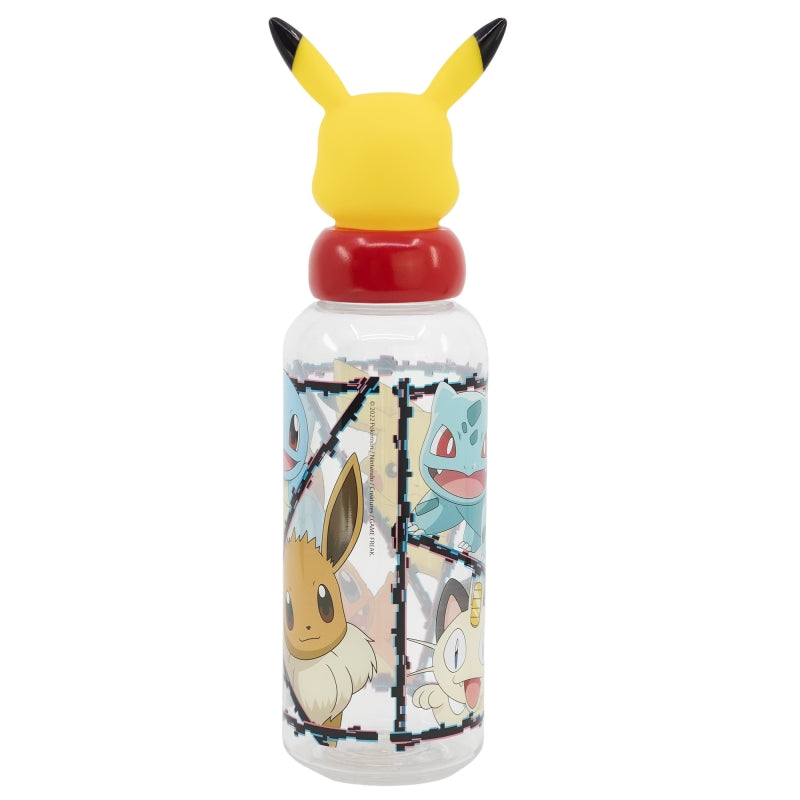 Sticla de apa pentru copii cu figurina, din plastic, Pokemon Multicolor, 560 ml (1)