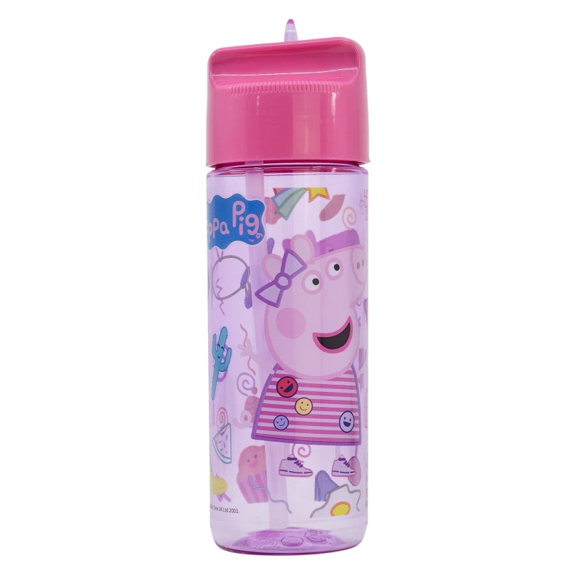 Sticla de apa pentru copii, din tritan, Peppa Pig Multicolor, 540 ml