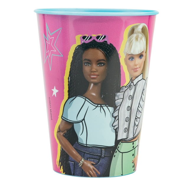 Pahar pentru copii, din plastic, Barbie Multicolor, 260 ml (1)