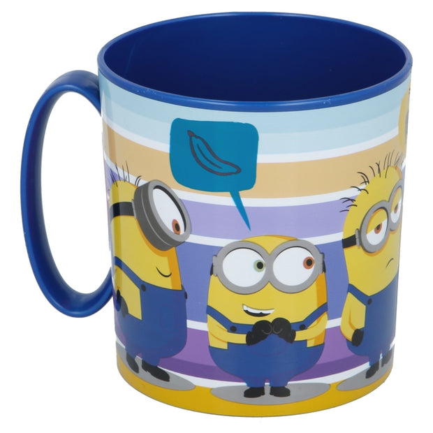 Cana pentru copii, din plastic, Minions Multicolor, 350 ml (1)