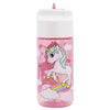 Sticla de apa pentru copii, din tritan, Unicorn Multicolor, 430 ml