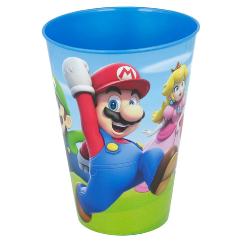 Pahar pentru copii, din plastic, Super Mario Multicolor, 430 ml