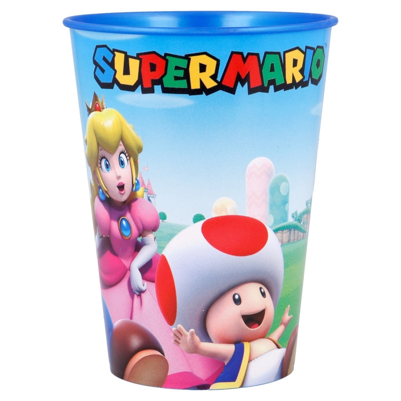 Pahar pentru copii, din plastic, Super Mario Multicolor, 260 ml (1)