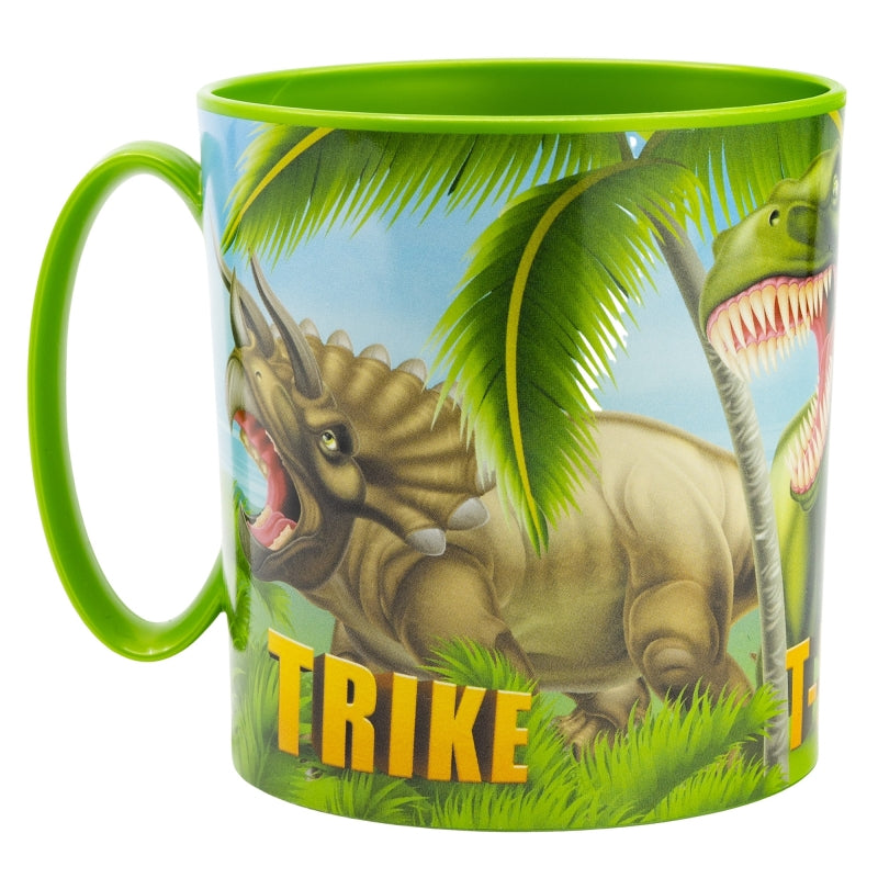 Cana pentru copii, din plastic, Dinosaur Multicolor, 390 ml (1)