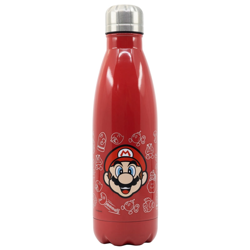 Sticla de apa pentru copii, din otel, Super Mario Multicolor, 780 ml