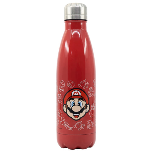 Sticla de apa pentru copii, din otel, Super Mario Multicolor, 780 ml